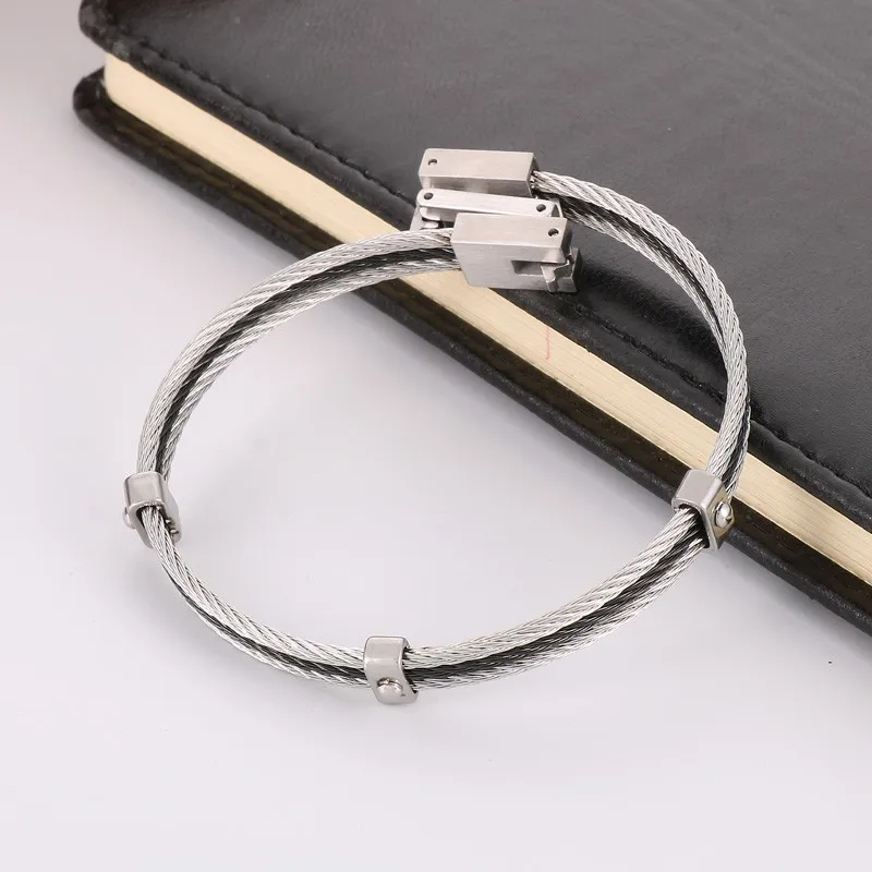 Браслет KALEN из нержавеющей стали для мужчин многослойный Плетеный браслет в