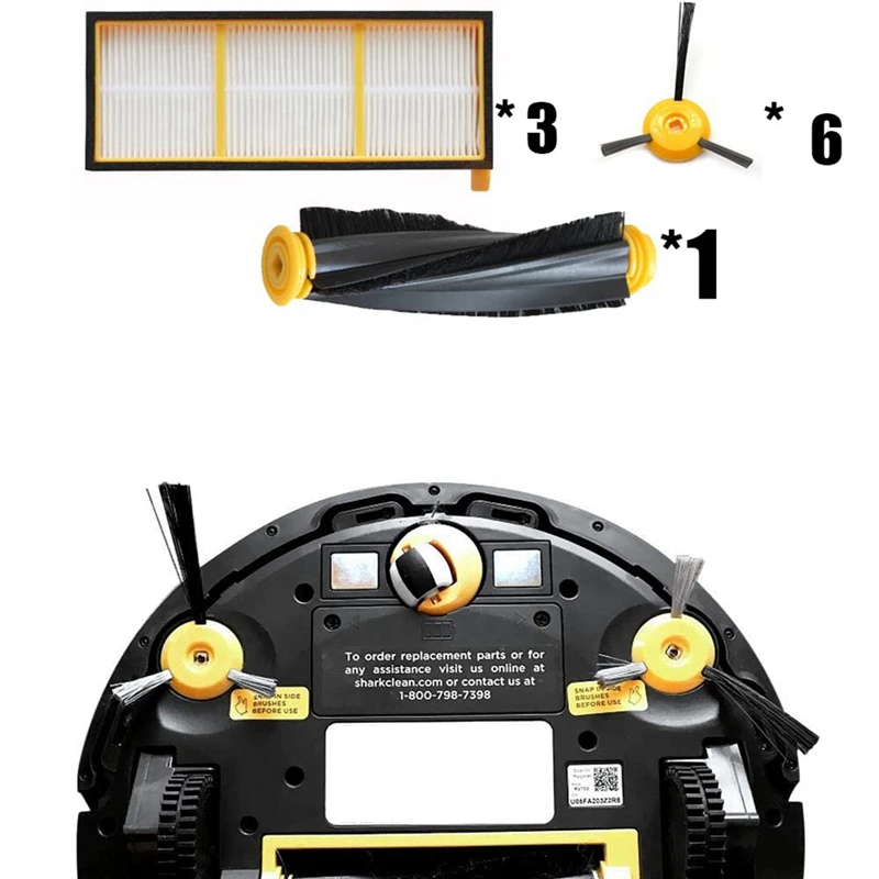 Сменные детали роликовая щетка боковая HEPA-фильтр для Shark ION RV700 RV750 аксессуары
