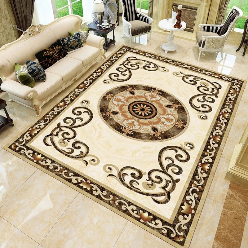 

Пользовательские европейский стиль мрамор 3D напольная плитка обои гостиная отель роскошные настенные бумажные наклейки ПВХ Нескользящие водонепроницаемые фрески