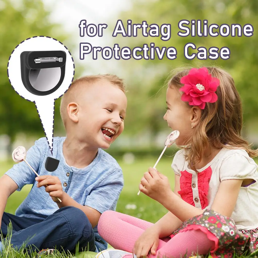Силиконовый держатель для airtag детей с булавками чехол GPS-трекера пожилых людей