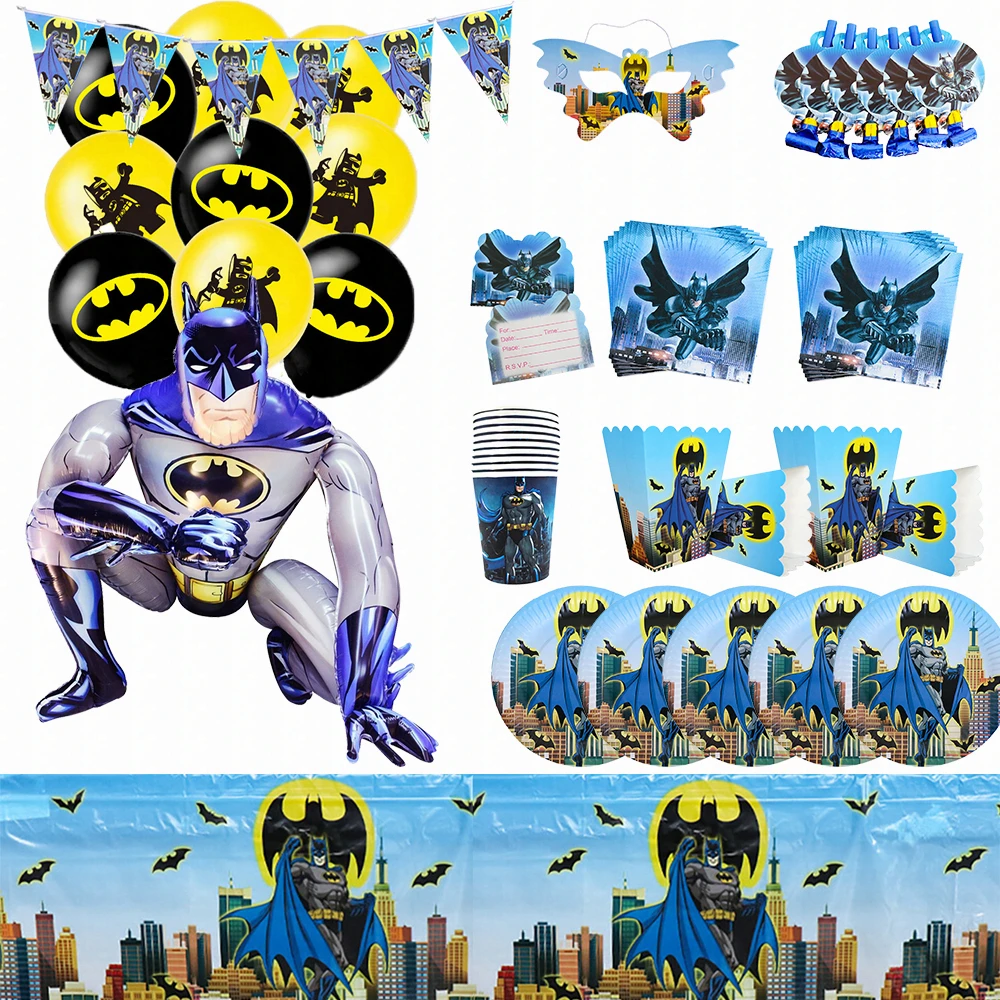Украшения на день рождения для тематического набора Бэтмена Наборы украшений