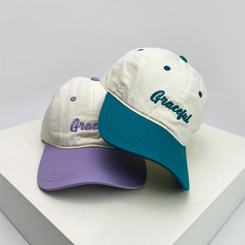 Новинка унисекс корейский стиль с надписью Одноцветный блочный дышащий уличный