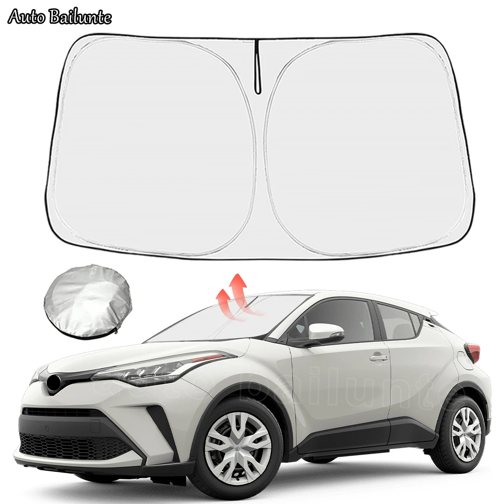 

For Toyota CHR CH-R 2018 2019 2020 2021 2022 Car Sun shade Front Window Shade Cover Visor Windshield Sunshade toyota Accessories