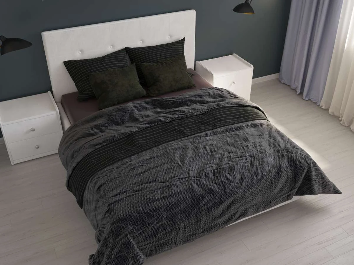 Норма с п/м экокожа белая 200х200 |