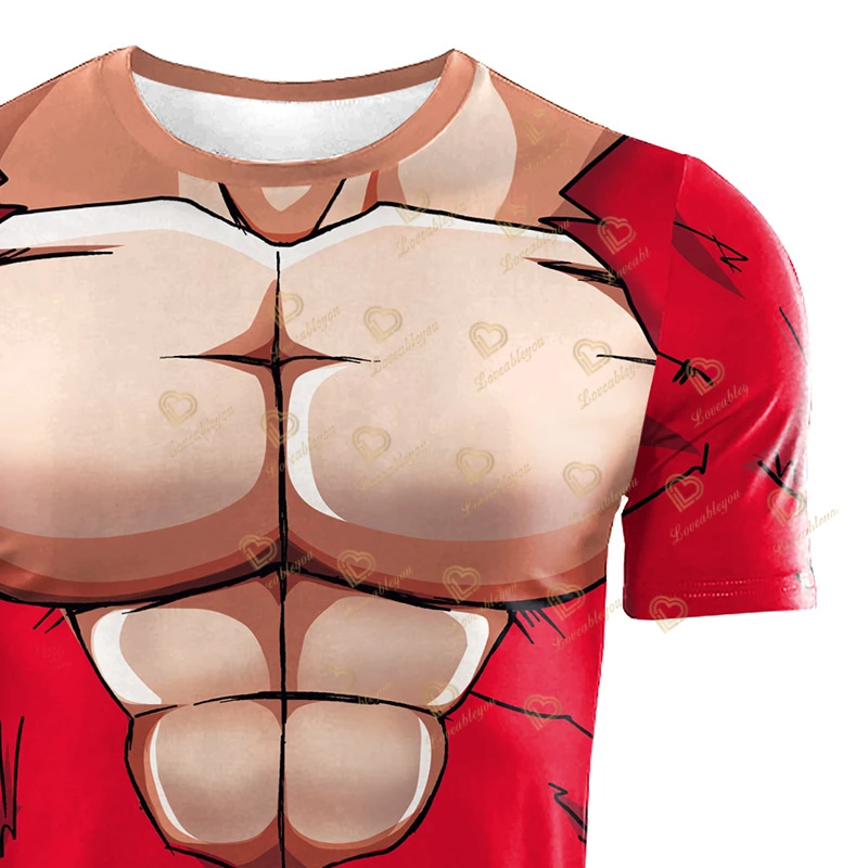 Anime Dragon-Ball T Shirt Unisex Running Training Compression T-Shirt Harajuku Vegeta Goku Printed Top Tshirt Fitness T-shirt