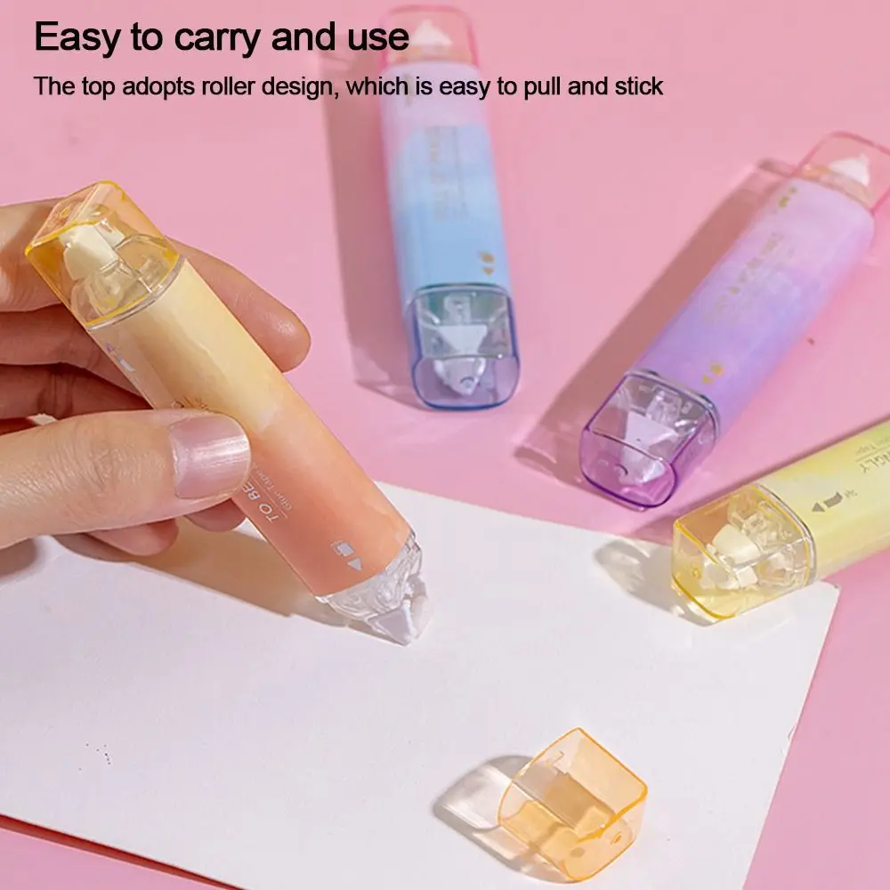 1 Office Supplies Lovely Scrapbooking Decor Double Sided Adhesive Glue Tape Dispenser Dots Stick Roller Correction Tape