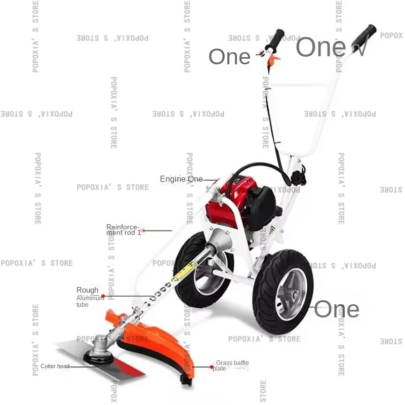 Портативная свадебная машина ручной фреза 2-тактный хост 52CC с колесом 2 кВт