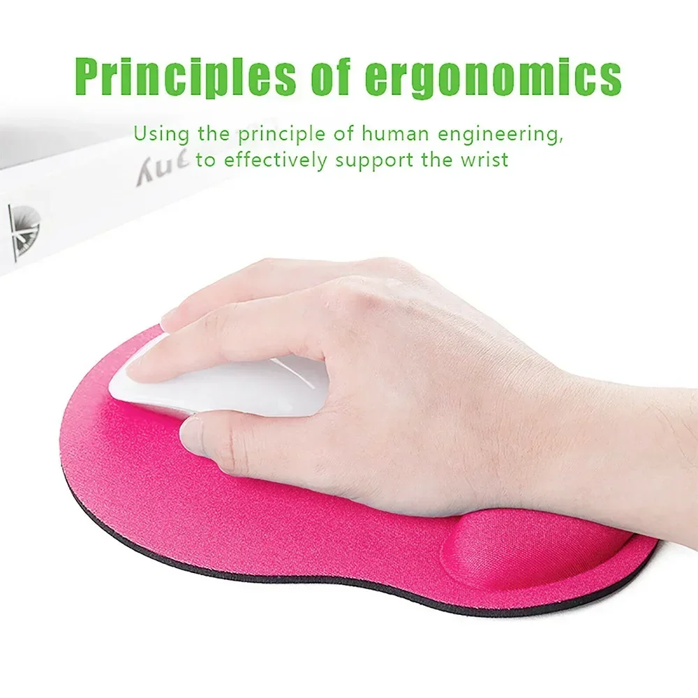 Эргономичный коврик для мыши синего цвета запястья нескользящий упор