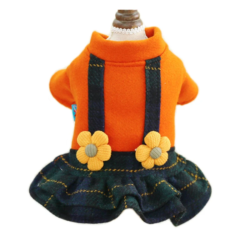 

Pet Items Dog Clothes Autumn Winter Warm Coat Dress For Small Dogs Puppy Cat Clothing Chihuahua Costume Pets Products Jackets
