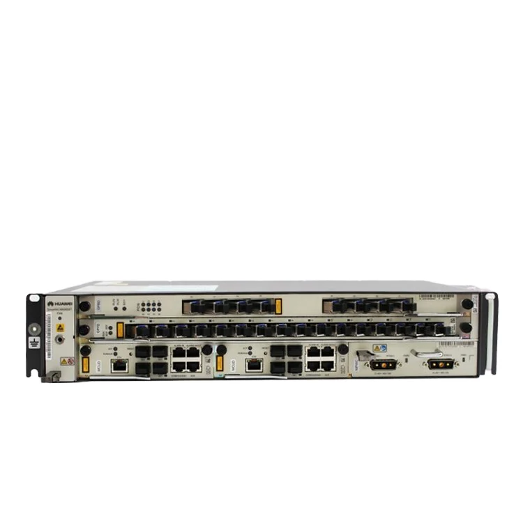 Фото Оптический линейный терминал FTTH MA5608T, 16-портовый GPFD Mini OLT с питанием постоянного тока 1G 10G 5608T OLT для использования оптоволокна №1