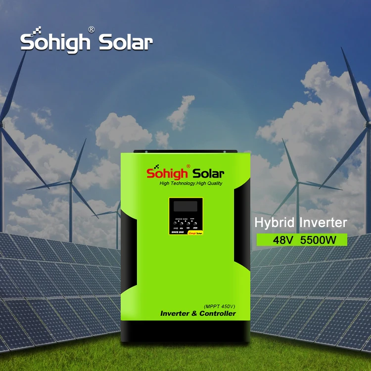 

Sohigh on off grid 5.5KW hybrid mppt solar inverter without battery working