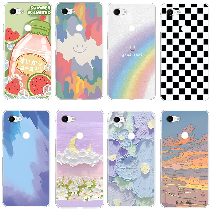 Силиконовый чехол для Pixel 2 XL Pixel 3 XL 3A, защитный мягкий чехол из ТПУ