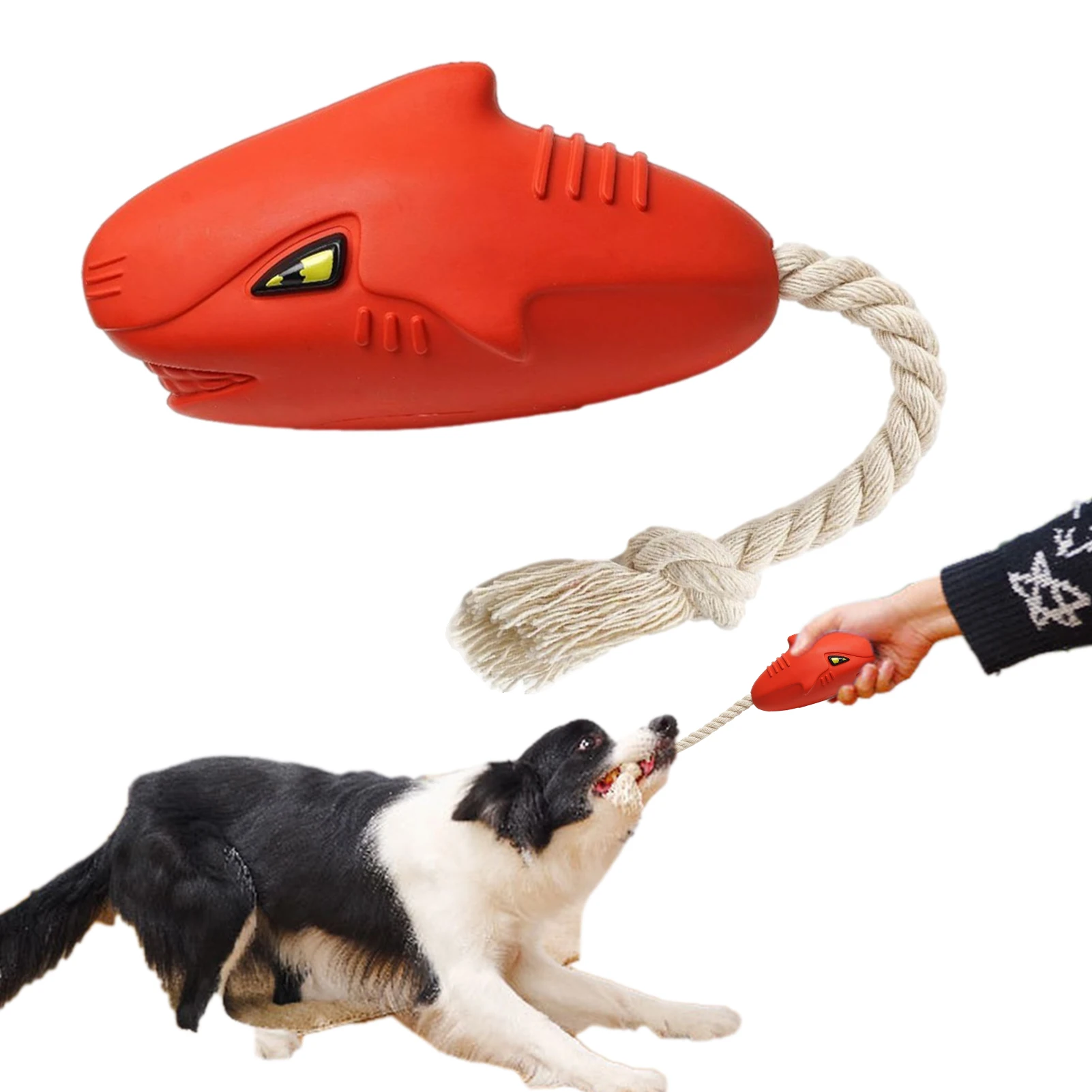 

Dog Squeaky Chew Toys Rubber Bite Toy Fun Puppy Chew Toy Pet Dog Knot Toys For Fetch Play Interactive Toy For Small Medium Dogs