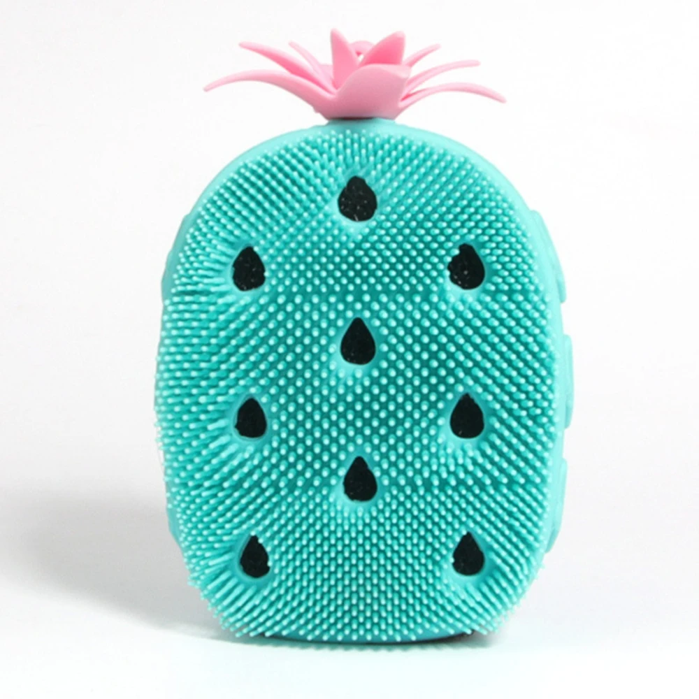 

Скребок для тела, щетка желтого/синего цвета, детский тактильный душ, инструменты для отшелушивания и очистки кожи, чистящая щетка, целый силикон