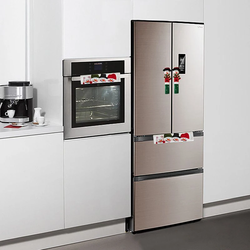 1 комплект рождественская крышка для ручки холодильника тканевая микроволновая