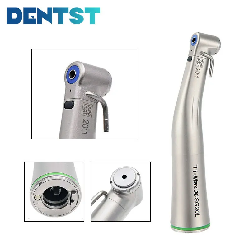 

Dentst Green Ring 20:1 Low Speed Handpiece Against Angle Surgery Implant With LED Fiber Optic Nsk Ti Max X SG20L