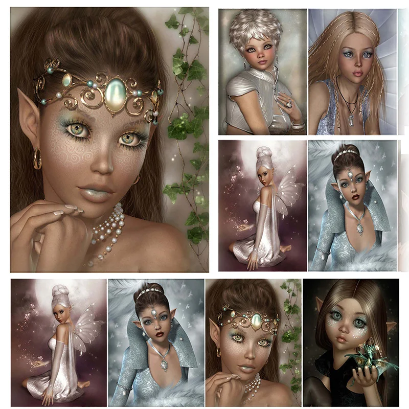 

Алмазная живопись 5D "сделай сам", красивая девушка, искусство, наборы для вышивки крестиком, домашний декор, Новое поступление 2023