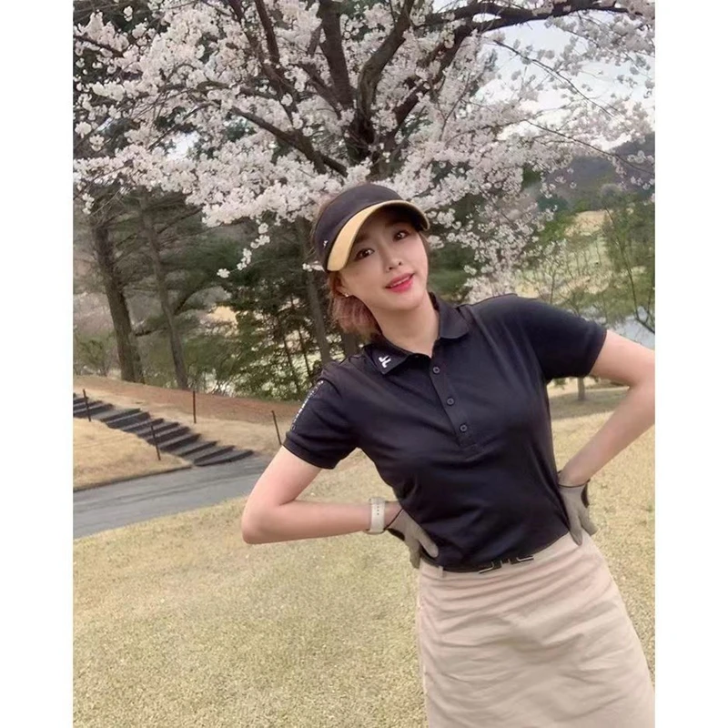 Golf Clothes Couple Clothes Men/Women Short Sleeve Korean Version Breathable Comfortable  Fashion Polo Casual T-shirt