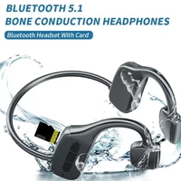new g1 g2 bone conduction bluetooth headset hanging ear sports stereo tws sd card waterproof with microphone for running