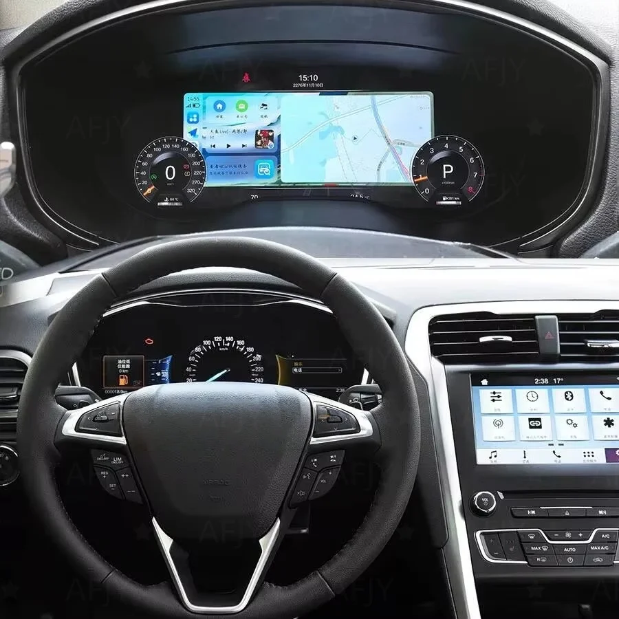 Фото Цифровая приборная панель AL CarPlay для Ford Mondeo 2013-2021, виртуальный кокпит, спидометр, система Linux №2