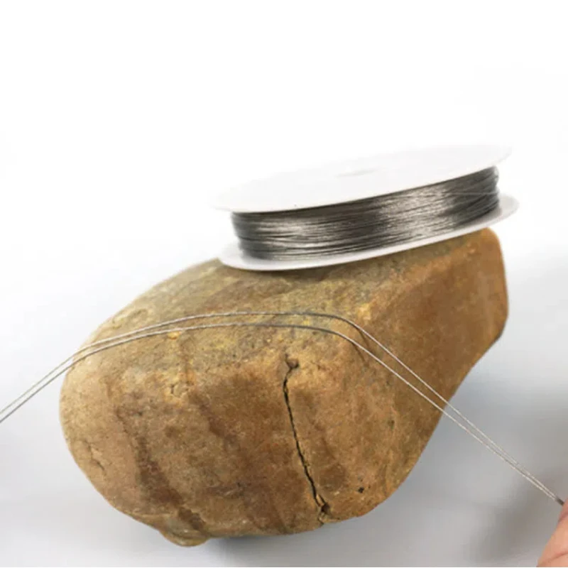 Прочная рыболовная леска из нержавеющей стали ультратонкая мягкая для морской и