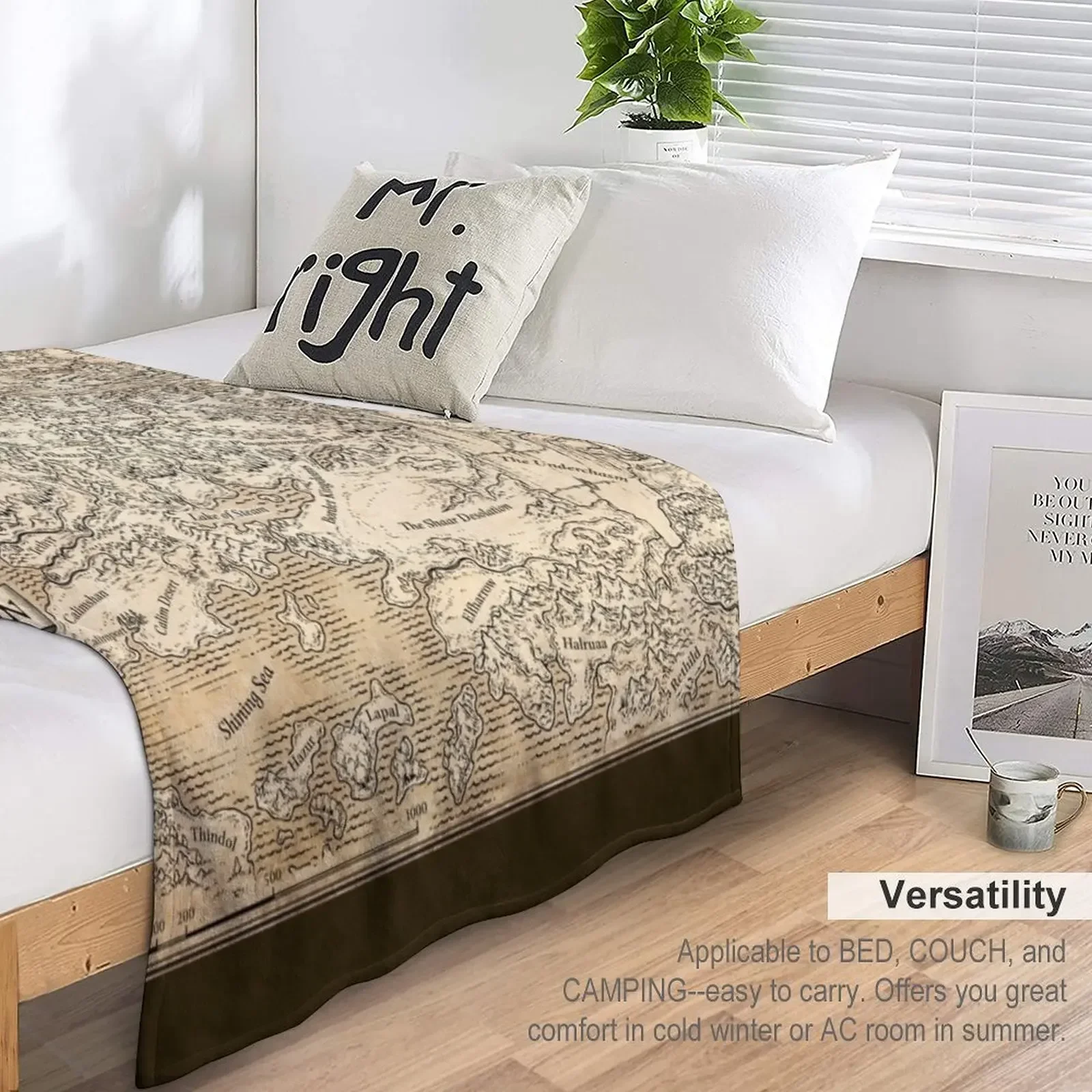 АННОТИРОВАННАЯ карта Faerun декоративное покрывало для дивана мягкие кровати