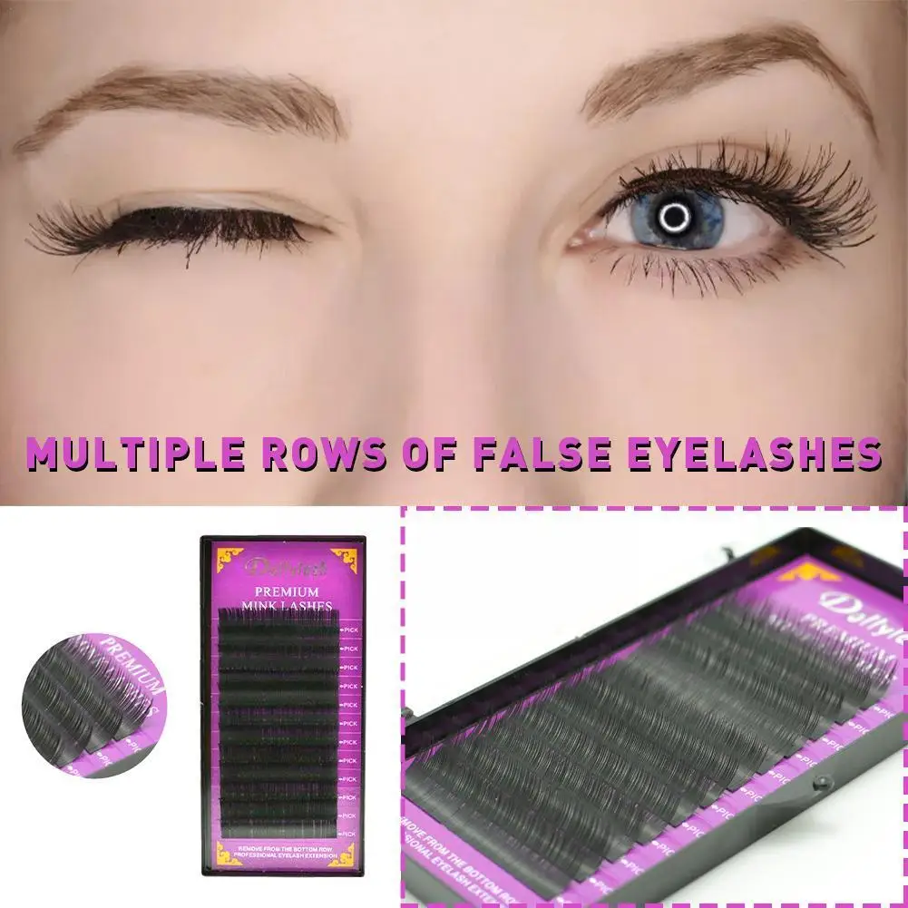 

8/13MM Curl Eyelashes False Eyelash Extension Silk Cilios Individual Curl lash Extensions CC DD Soft Eye Lashes Q3V1