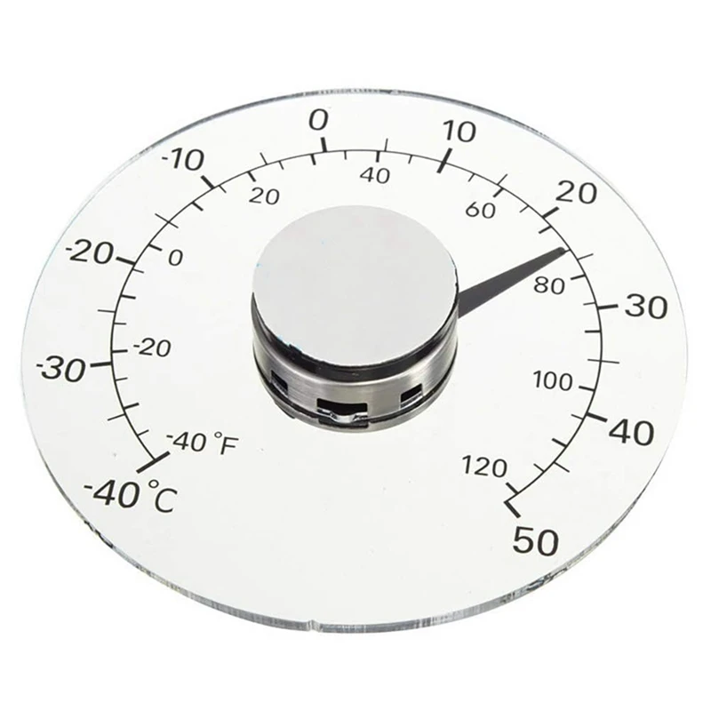 

1 PCS Transparent Clear Multifunctional Thermometer Temperature Window Thermometer Clock Weather Tool