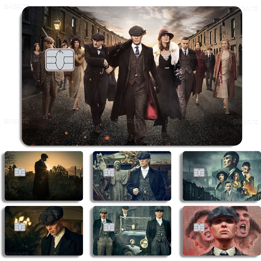 Фото TV P-Peaky B-Blinders Anmie наклейка пленка кожаный чехол для кредитной карты дебет банковская карта спереди №1