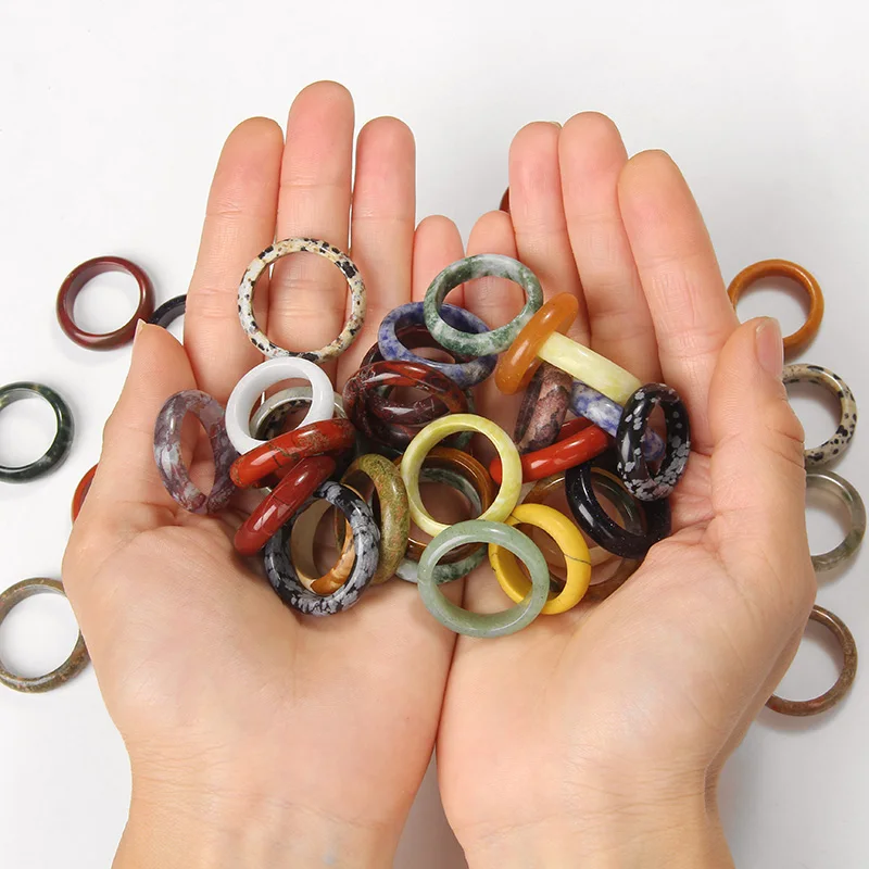 Кольца из агата и