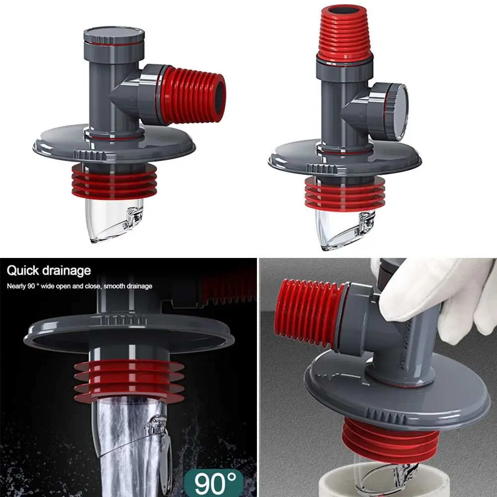 

Double Purpose Washing Machine Floor Drain Cover Insect Prevention Anti-Overflow Pipe Connector Snap Joint