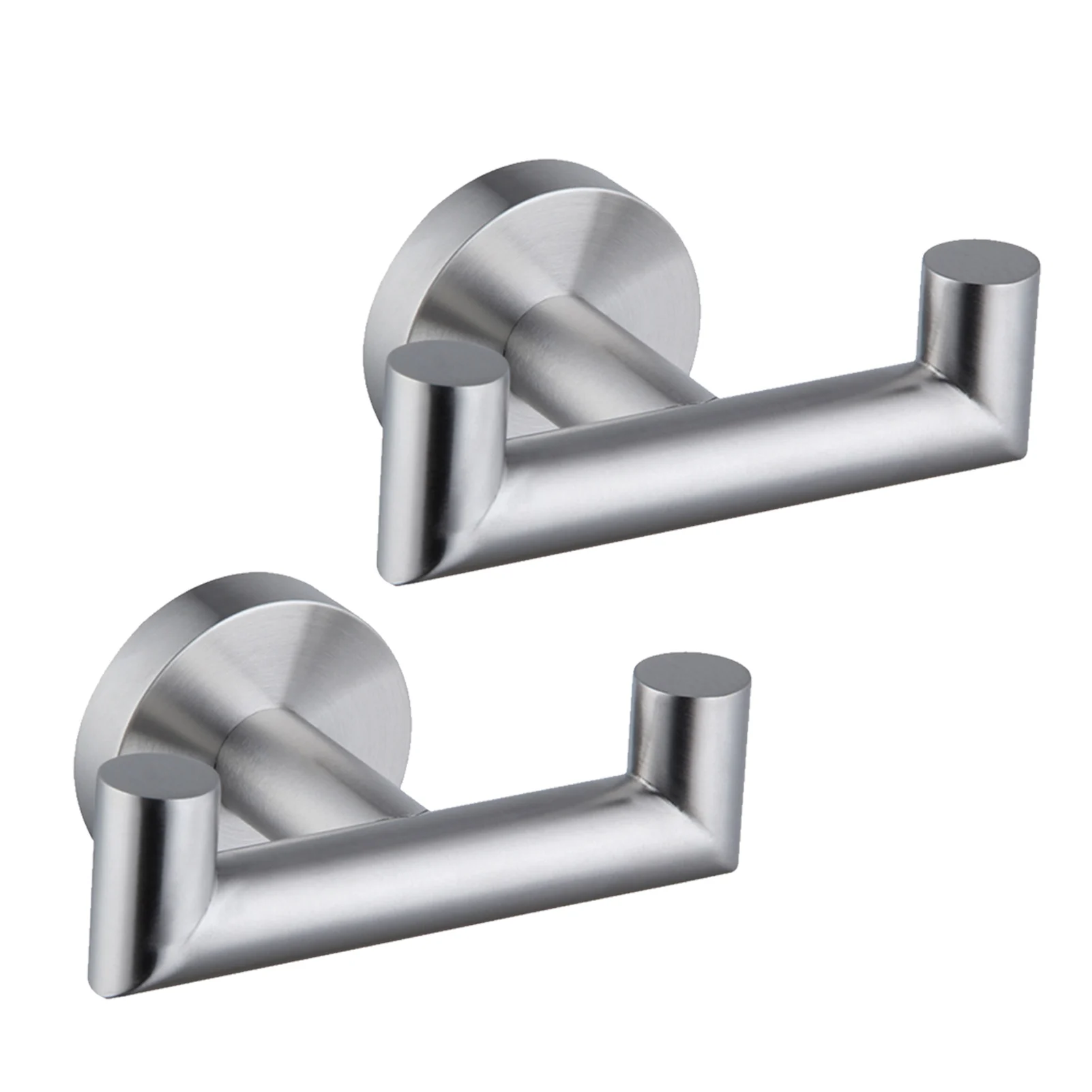 

Настенный двойной крючок для полотенец из нержавеющей стали, 2 шт.