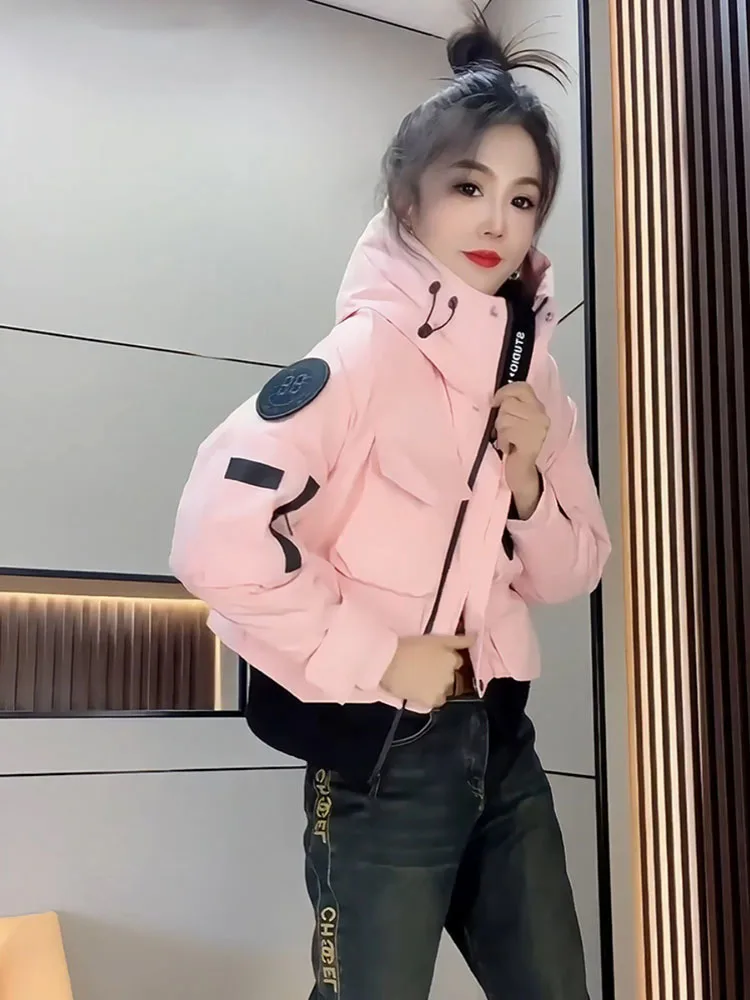 Европейская зимняя спецодежда ветрозащитная короткая стильная хлопковая куртка