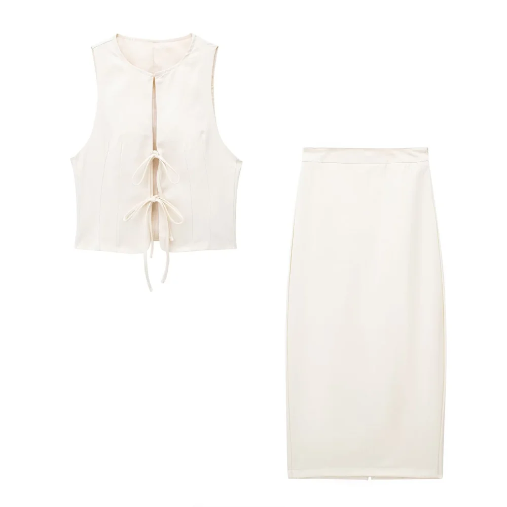 Женский облегающий комплект Zarb Приталенный топ в европейском и американском