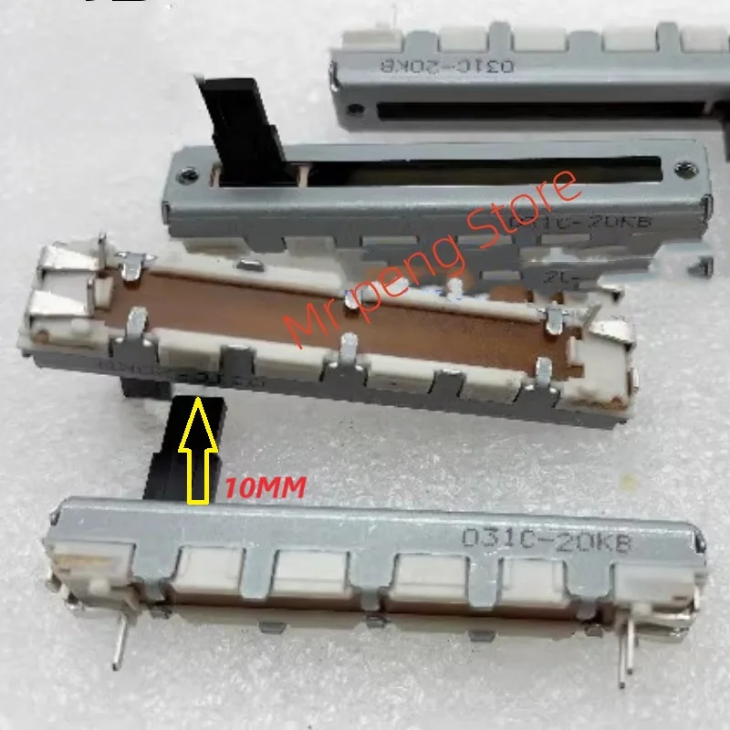 Подвижный потенциометр B20K для пылесоса ALPS 4 5 см 10 мм 2 шт.