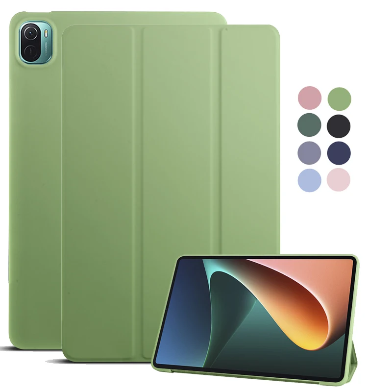 

Чехол-книжка для Xiaomi mi Pad 5, IPad 5 Pro, 11, искусственная кожа на основе полиуретана, мягкий, складной, подставка