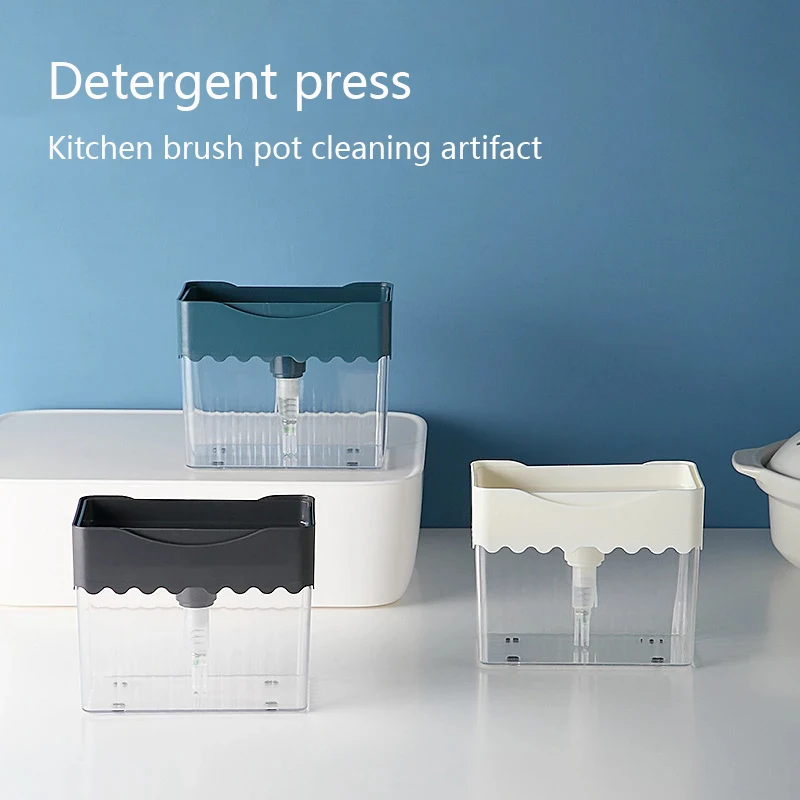 

Automatic Soap Dispenser Press Soap Detergent Liquid Dispenser Dishwashing Dish Soap Box Cleaning Tools Kitchen Accessories Home