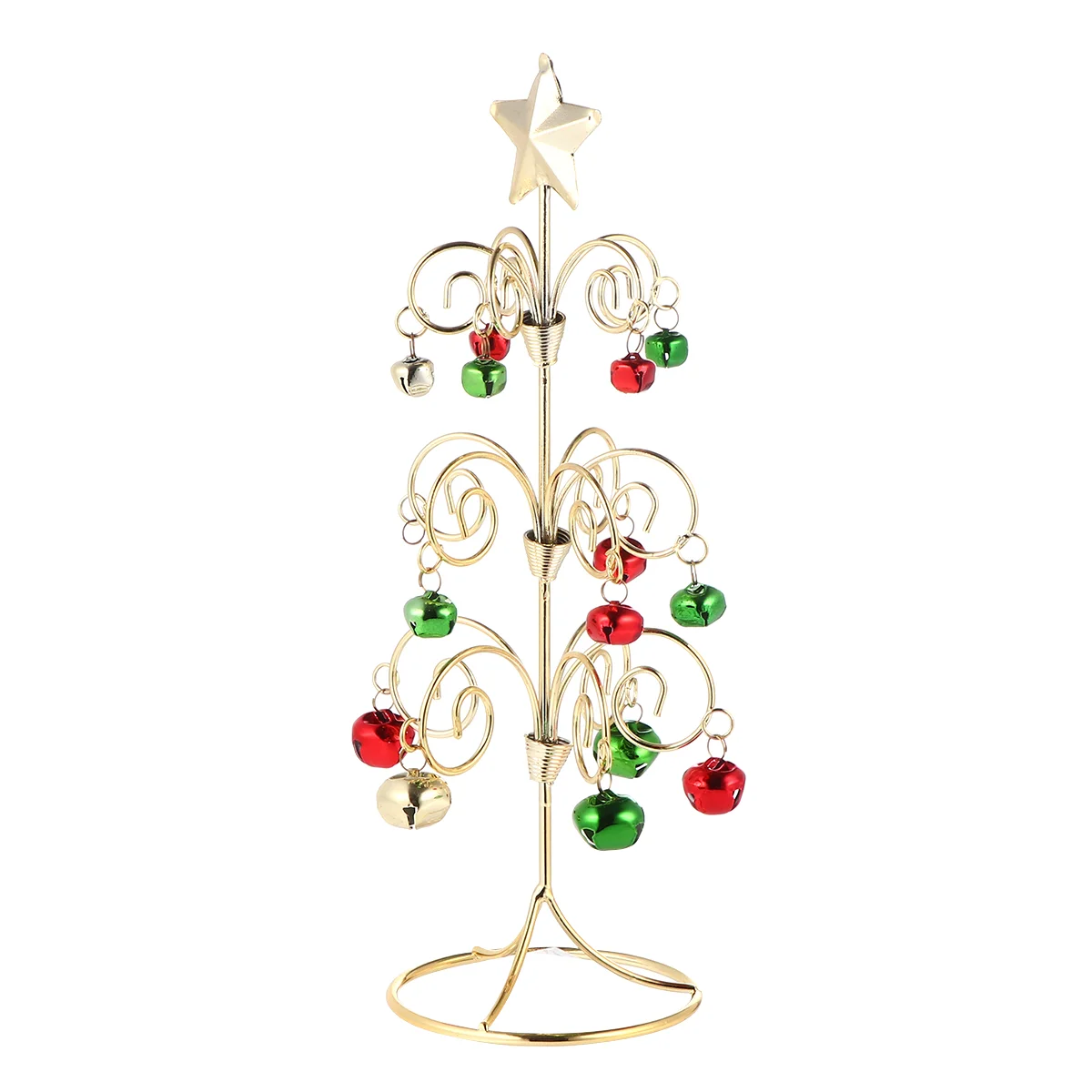 

1Pc Christmas Tabletop Wire Hanger Christmas Tree Figurine Desktop Tree Decor Xmas Party Decor Christmas Tree