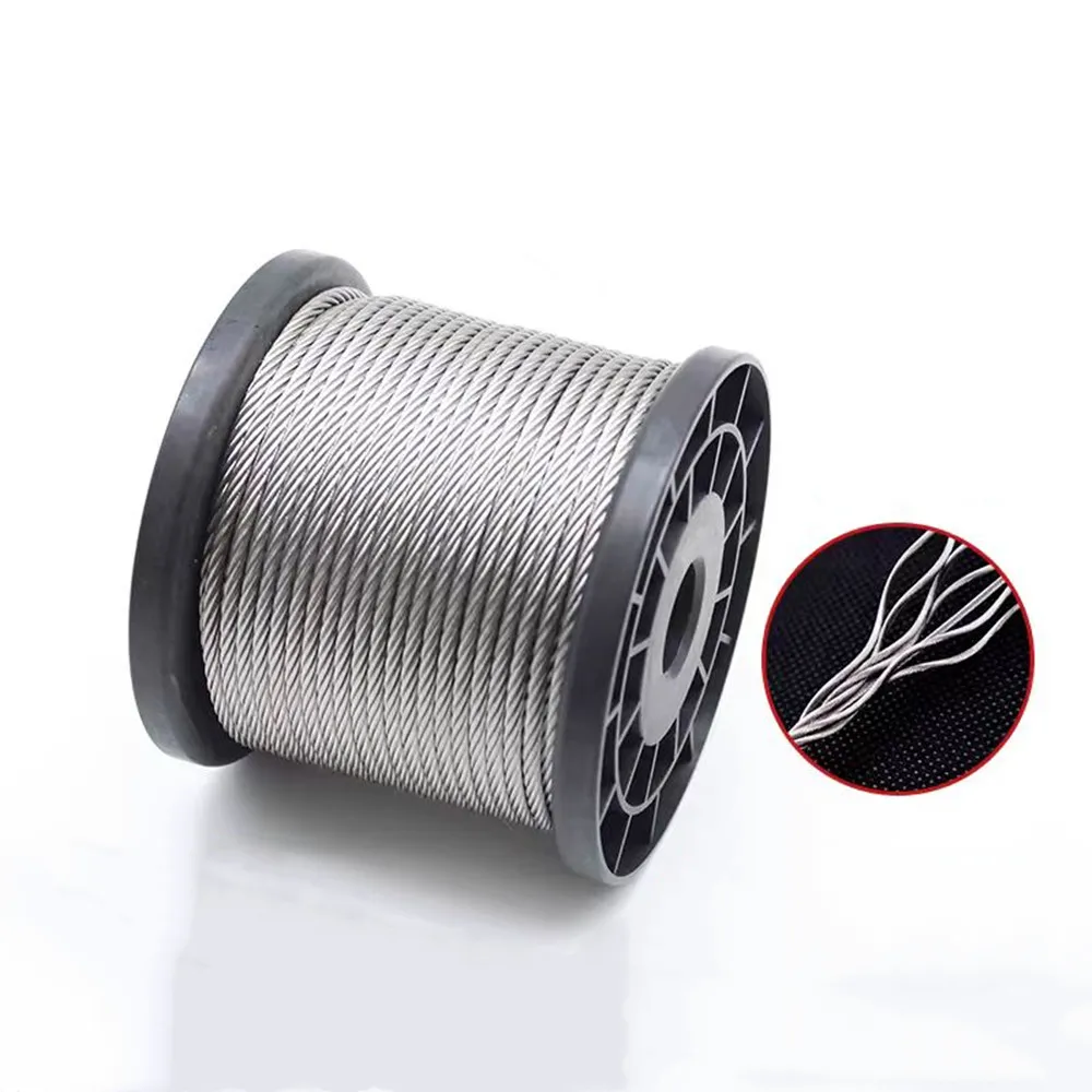 Высококачественный трос диаметром 0 3 мм 5 1 2 стальной веревка для белья
