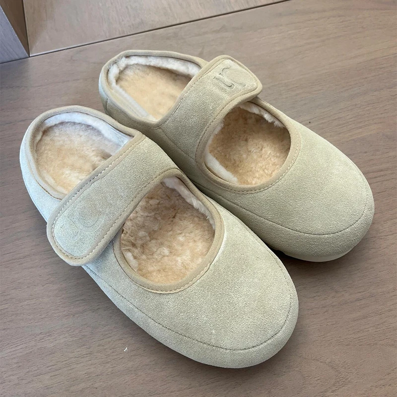 Женская мода Baotou хлопковые зимние новые замшевые противоскользящие