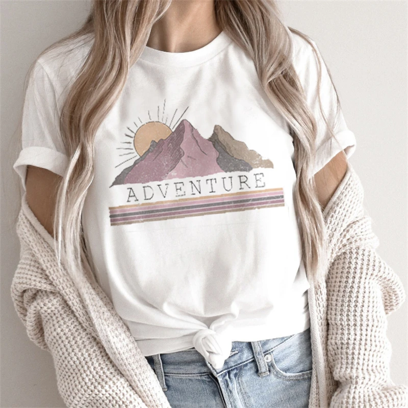 

Short Sleeve Letter Flower Lovely Trend Fashion Tee Clothing Print Clothes Women Tshirt Female Top Casual Summer Graphic T-shirt