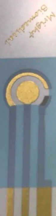 

Flexible three-electrode gold electrode The reference electrode is silver/silver chloride. The working electrode and counter