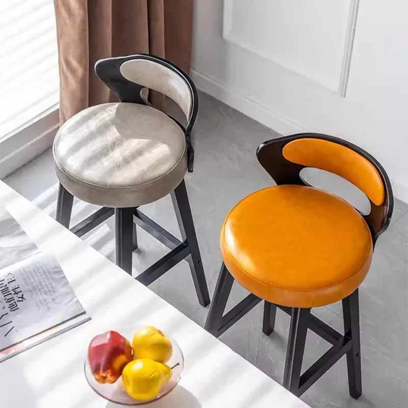 Деревянные барные стулья для макияжа минималистичные роскошные современные