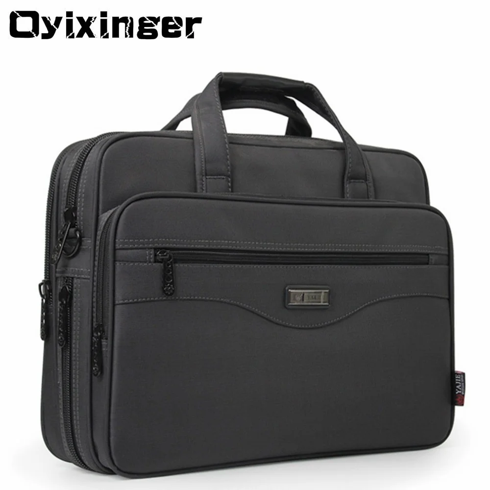 

Men's Business Briefcase Laptop Bag Waterproof Oxford Cloth Men Computers Handbags Business Portfolios Man Shoulder Travel Bags