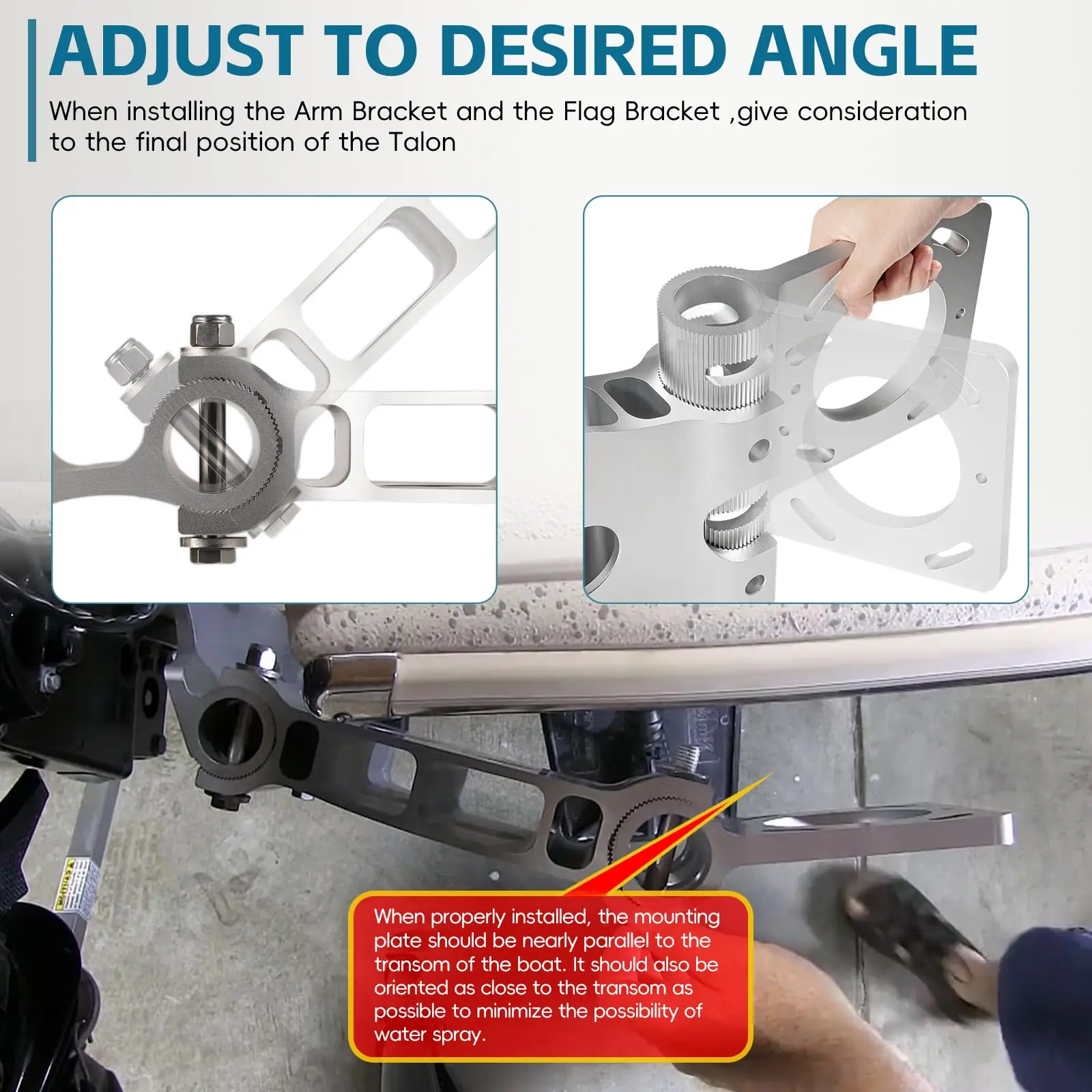 ANX 1810303 Talon кронштейн адаптера сэндвич для Minn Kota Starboard Монтажный установки на борт