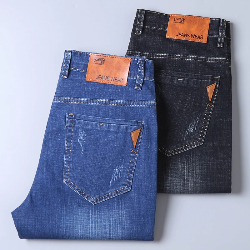 Черные Брендовые мужские джинсовые шорты Новинка лета 2022 деловые Прямые