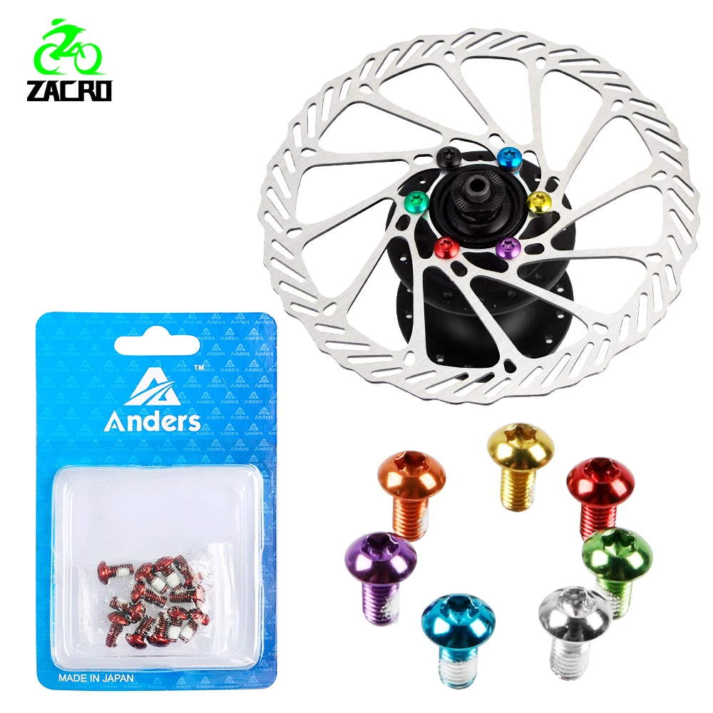 

Zacro 12PCS Bicycle Brake Disc Bolts Screw Torx Bolts T25 M5x10mm MTB Bike Alloy Steel Brake Rotor Bolts Bicycle Accessories