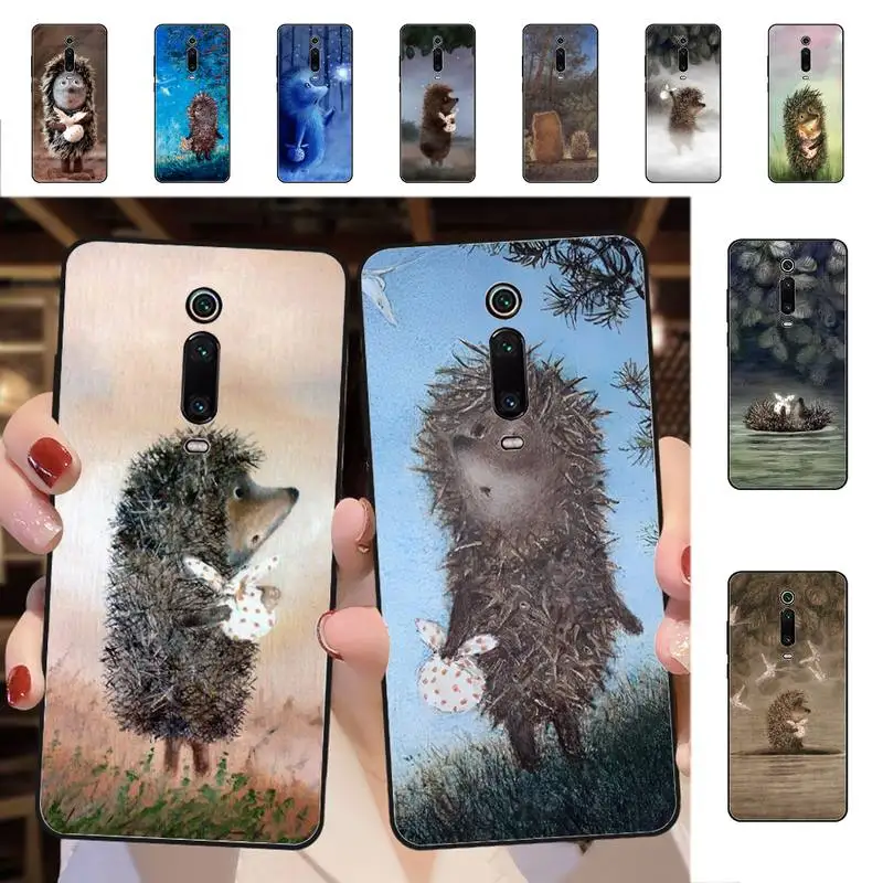 

Bright Hedgehog In The Fog Phone Case for Redmi 5 6 7 8 9 A 5plus K20 4X S2 GO 6 K30 pro