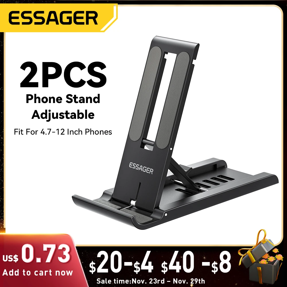 

Essager Folding Mobile Phone Holder Stand Desk For Xiaomi iPhone 14 Plus Pro Max Samsung Support Telephone Rack For Laptop