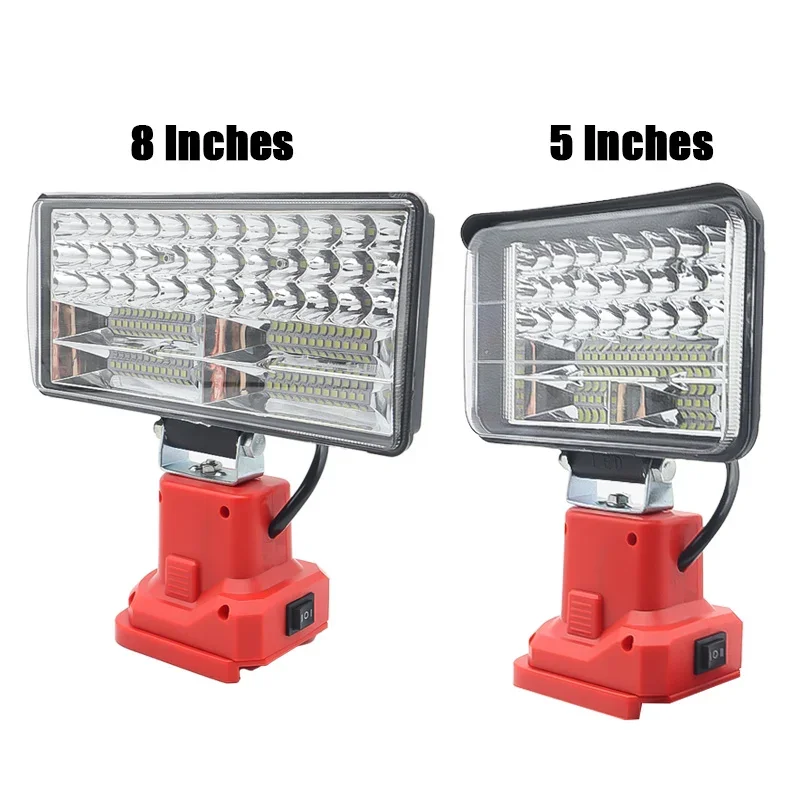 Светодиодный сигнальный рабочий фонарь фонарик электрический прожектор